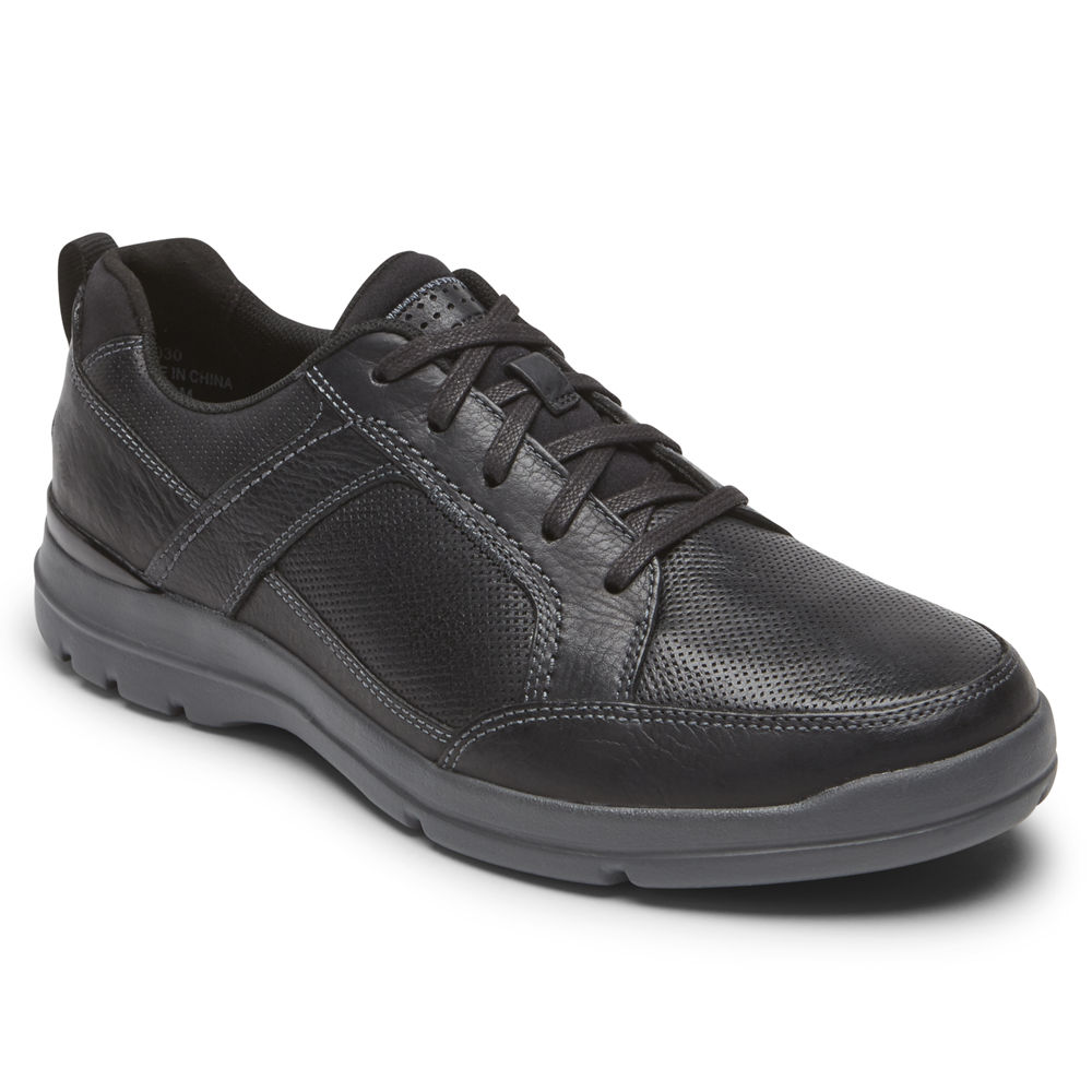 Zapatillas Rockport Hombre Mexico - City Edge Lace-Up Negros - DPJNX4082